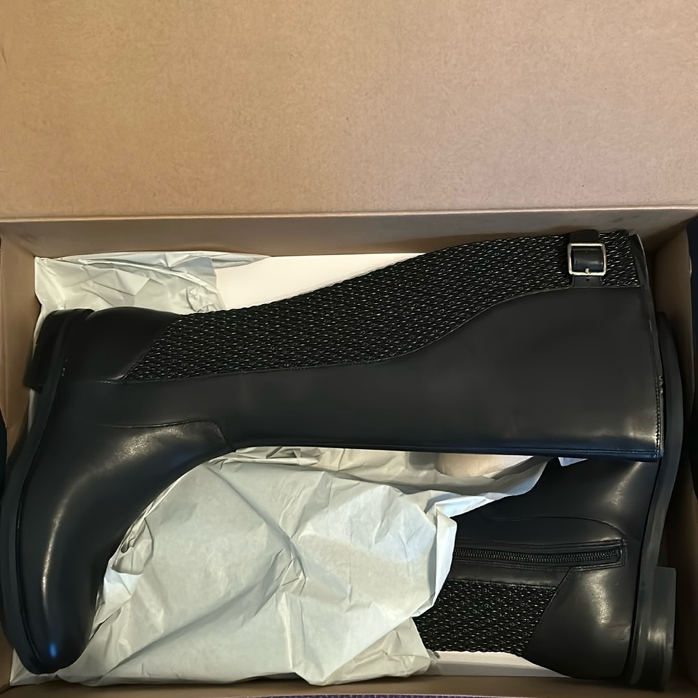 Cole Haan Idah Boot, black leather, size 8